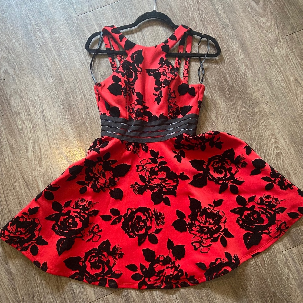City Studio Red Party Dress